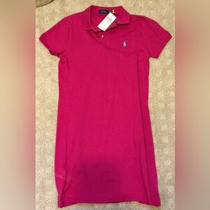 NWT Womens Pink Polo Dress